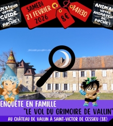 Enqu&ecirc;te en famille "Le vol du grimoire de Vallin"