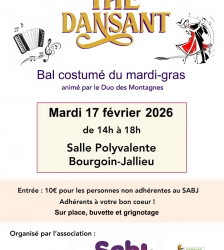 TH&Eacute; DANSANT Bal costum&eacute; du mardi-gras