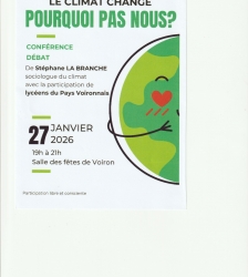 Conf&eacute;rence : Le climat change, pourquoi pas nous ?
