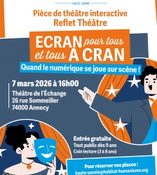 &Eacute;cran pour tous et tous &agrave; cran &ndash; Spectacle interactif sur le num&eacute;rique