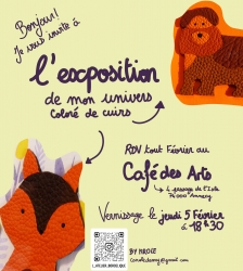 Exposition d&rsquo;illustrations en cuir