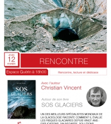 Rencontre avec Christian Vincent pour son livre SOS glaciers