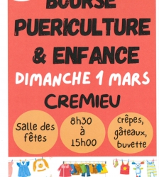 Bourse pu&eacute;riculture & enfance du Sou des &eacute;coles de Cr&eacute;mieu