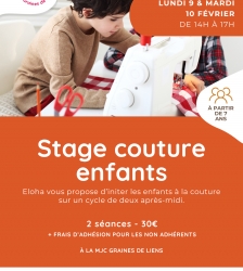 Initiation &agrave; la couture pour les enfants