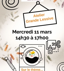 Atelier grande lessive de l'Accorderie des L&ocirc;nes