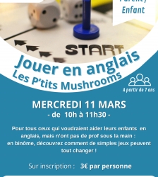 Atelier parents-enfants : jouer en anglais