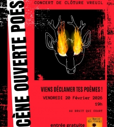 Sc&egrave;ne Ouverte Po&eacute;sie suivi du Concert de Vrueil