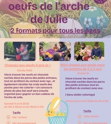 Chasse aux &oelig;ufs &agrave; l'Arche de Julie