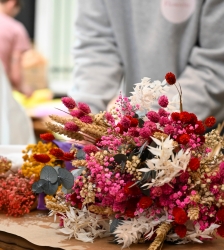 Pop-up Flowrette | fleurs s&eacute;ch&eacute;es et d&eacute;co