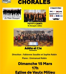 Concert des chorales Tutt'i Canti et Adèle et Cie.