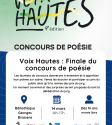 Voix Hautes-Finale du concours de po&eacute;sie