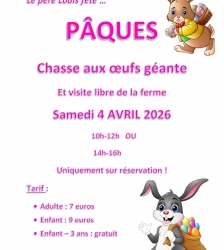 Chasse aux &oelig;ufs g&eacute;ante &agrave; la ferme p&eacute;dagogique du P&egrave;re Louis