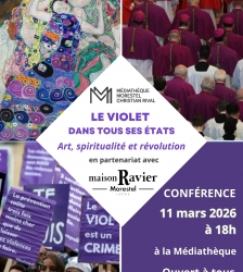 Conf&eacute;rence : Le violet dans tous ses &eacute;tats - art, spiritualit&eacute; et r&eacute;volution
