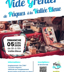 Vide-greniers de P&acirc;ques &agrave; la Vall&eacute;e Bleue