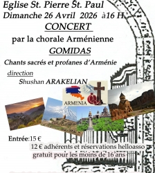 Concert de la chorale arm&eacute;nienne Gomidas