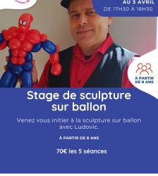ANNUL&Eacute;-Stage de sculpture sur ballons