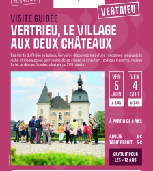Des bords du Rh&ocirc;ne au bois du Serverin : visite guid&eacute;e de Vertrieu, le village aux deux ch&acirc;teaux