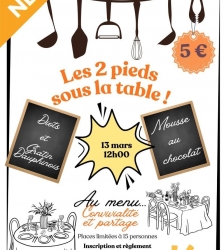 Atelier : Les 2 pieds sous la table de l'Accorderie des Lones