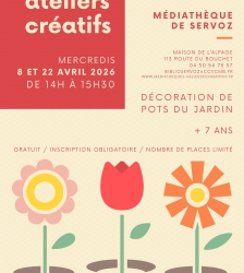 Atelier cr&eacute;atif : D&eacute;coration de pots de jardin