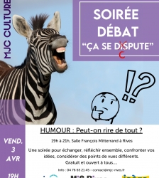 Soir&eacute;e-d&eacute;bat : Peut-on rire de tout ?