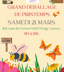 Grand d&eacute;ballage de printemps