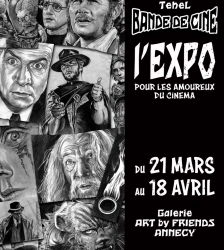 Exposition Bande de Cin&eacute; de l'artiste Tehel