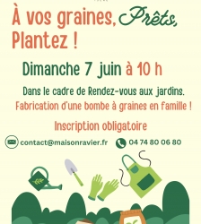 Rendez-vous aux jardins &agrave; la Maison Ravier : &agrave; vos graines, pr&ecirc;ts, plantez !