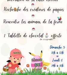 Chasse aux cr&eacute;atures de P&acirc;ques &agrave; la mini ferme Path'O Calme