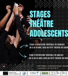Stages Th&eacute;&acirc;tre pour Ados