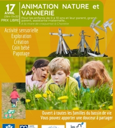 Matin&eacute;e famille & co : animation nature et vannerie &agrave; Charette