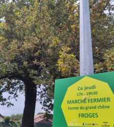 March&eacute; fermier de la ferme du Grand ch&ecirc;ne &agrave; Froges