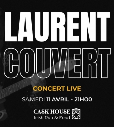 Concert live au Cask House :  Laurent Couvert