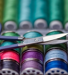 Carte textile pour les f&ecirc;tes des m&egrave;res et p&egrave;res