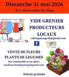 Vide greniers - vente de plantes - Artisans de bouche