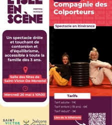 Festival Isle en sc&egrave;ne - spectacle familial &agrave; Saint-Victor-de-Morestel : Toyo !