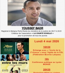 Conf&eacute;rence publique sur la r&eacute;ussite de la jeunesse