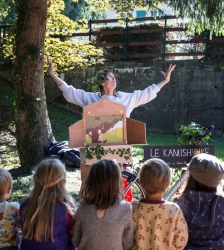 Spectacle de contes &agrave; v&eacute;lo - Kamishibike