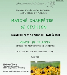 March&eacute; champ&ecirc;tre &agrave; la ferme Graines d'avenir