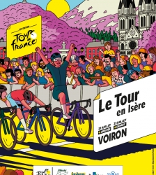 Arriv&eacute;e de la 17e &eacute;tape du Tour de France &agrave; Voiron