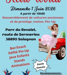 R&eacute;tro World :  rassemblement de voitures anciennes &agrave; Salagnon