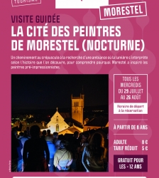 Visite guid&eacute;e nocturne de Morestel, la cit&eacute; des peintres