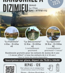 Randonn&eacute;e p&eacute;destre &agrave; Dizimieu