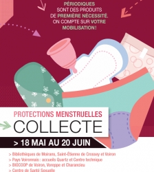 Collecte de protections menstruelles