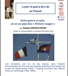 Conf&eacute;rence : Entre guerre et paix, un an au pays des &laquo; Khmers rouges &raquo;