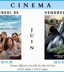 S&eacute;ance cin&eacute;ma &agrave; la salle de Ciers : The Mandalorian and Grogu