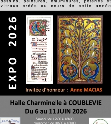 Exposition : Peinture, vitrail, c&eacute;ramique, enluminure