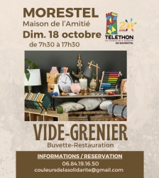 Vide-grenier du Téléthon à Morestel