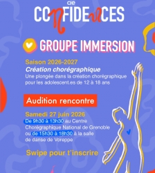 Audition-rencontre : cr&eacute;ation chor&eacute;graphique