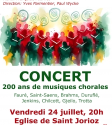 Concert : 200 ans de musiques chorales