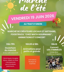 March&eacute; de l'&eacute;t&eacute; au Trait d'union